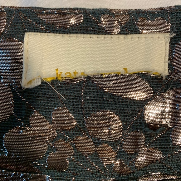 Kate Spade pleated skirt S black & silver - Picture 5 of 5